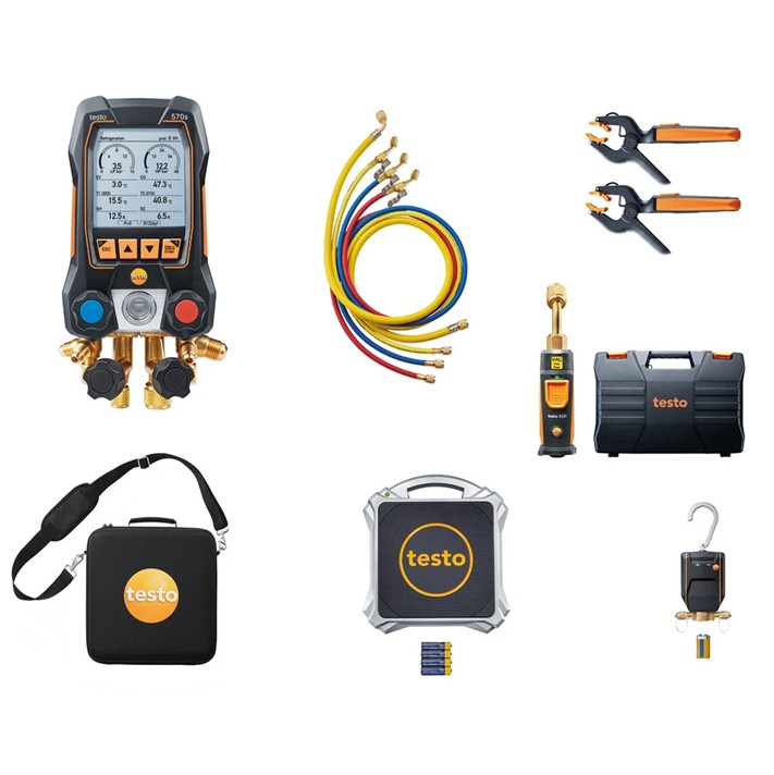 Testo 570s - Set profesional para bombas de calor, cod: 0564 5002