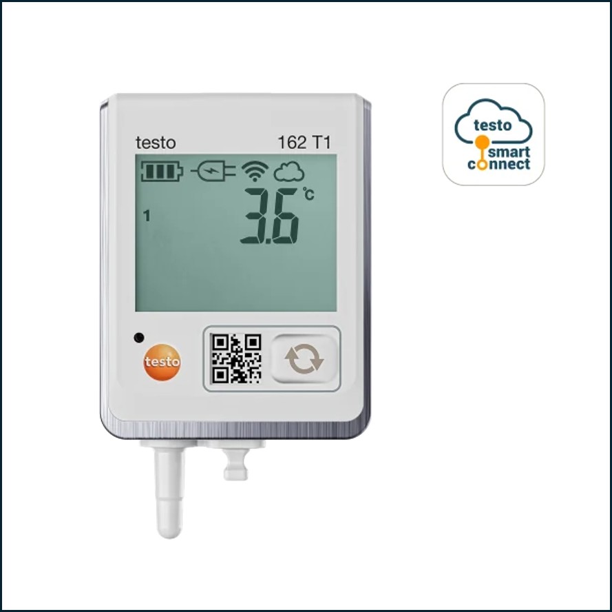 Testo Saveris 162-T1 - Registrador WiFi de temperatura con sensor interno