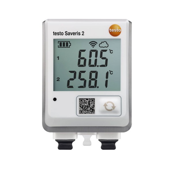 Testo Saveris 2-T3 - Registrador WiFi de temperatura con conexiones para sondas termopar